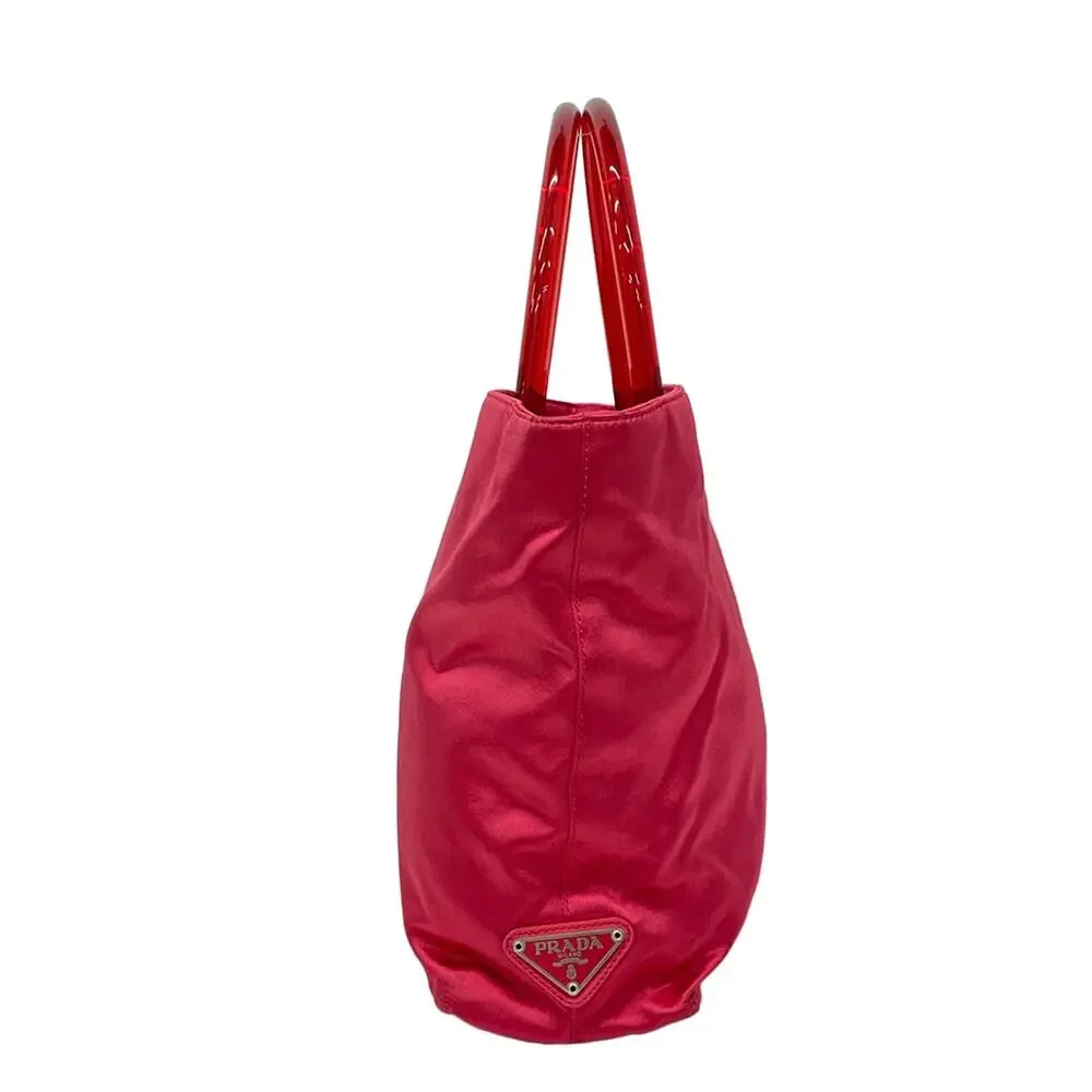 Prada Tote Bag Satin Plastic